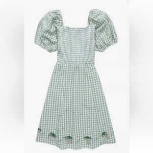 Star Wars The Mandalorian Grogu Gingham Smock Dress with pockets!